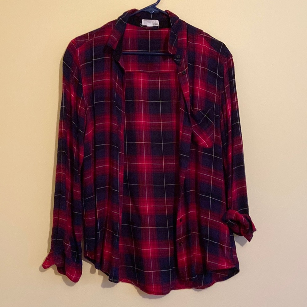 Oversized flannel shirt